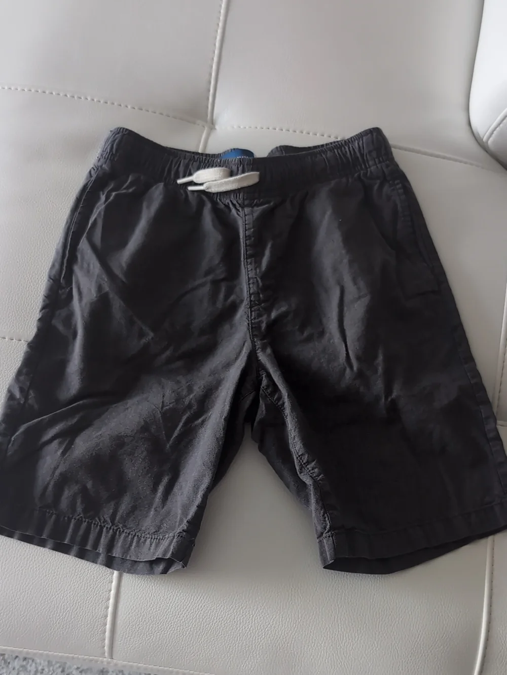 Boys Grey Drawstring Casual Shorts